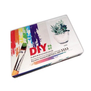 BA-018 Paint ըստ թվերի մեծահասակների համար, DIY Painting Kit սկսնակների համար, 16" x 20" հյութալի կաթսայի ակրիլային նկարչություն