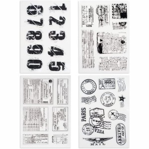 8CP59 DIY Transparent Scrapbooking Card Maachen Dekoratioun kloer Stempel