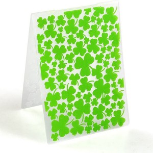 AEF220804-Clover Scrapbook DIY альбом картасынын куралы үчүн пластикалык рельефтик папка