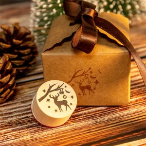 DIY christmas wood rubber stamps scrapbooking xmas party decoration