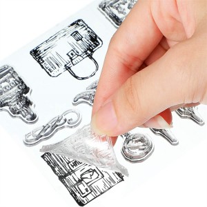 10 cov ntsiab lus sib txawv silicone clear seal nroj tsuag thiab paj trumpet ntshiab nyiaj muas rau daim card ua decorations thiab DIY scrapbooks Sino Crafts
