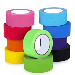 AWT001 Rainbow Colored Painters Tape For Arts & Crafts