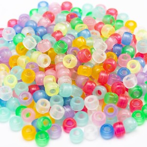 VB-001 1000 acrylic 9 xim pony hlaws dai 6x9mm nyob rau hauv tej glow-in-the-dark