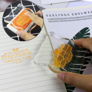 Blok Stempel Berkualitas Tinggi Blok Stamping Bening Akrilik