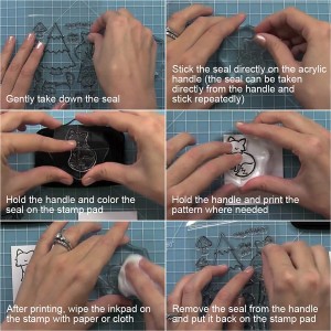 ACS220703- Tsab Ntawv Transparent Stamp TPR Decoration Stamp Rau DIY Drawing Scrapbooking