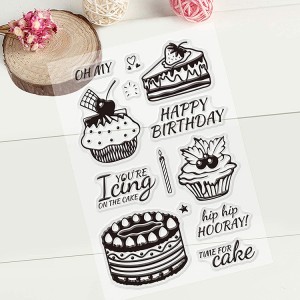 8CP78 Rojbûna te pîroz be ji bo Karta Çêkirina Decoration Clear Stamp