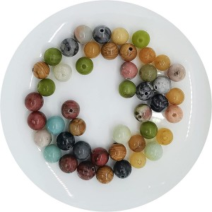 VB-005 6 hli ntuj puag ncig lub pov haum hlaws dai Cov pob zeb zoo nkauj pob zeb hlaws hauv cov pob zeb pob zeb qhov loj 1 hli DIY du beaded saw caj dab caj dab caj dab qhwv ntsej muag (7 xim -1.6mm)