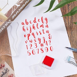 ACS220701- Cov tsiaj ntawv tsiaj ntawv Numbles Clear Stamps rau Daim Npav Ua Kho Kom Zoo Nkauj DIY Scrapbooking