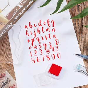 ACS220701- Alphabets Letters Numbles Clear Stamps for Card Making Decoration DIY Scrapbooking