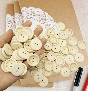 2 butas na Round Craft Decor Buttons para sa Pananahi ng Mga Accessory ng Damit