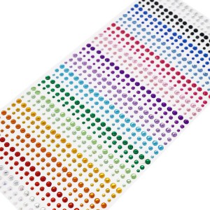 VES-002 Kub muag pob zeb diamond stickers rau DIY crafts rau kho kom zoo nkauj