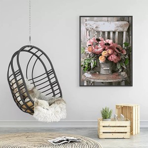 VPBN-003 Sino Crafts- Custom Bouquet Xim Los Ntawm Cov Neeg Laus, DIY Digital Painting Kit, frameless 16 × 20 nti (40 × 50 cm)