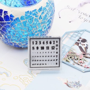 8CP60 Phau Ntawv Phau Ntawv rau Daim Npav Ua Kho Kom Zoo Nkauj Clear Stamp