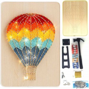 ASR01 Kub Cua Balloon String Art Kit nrog LED Teeb