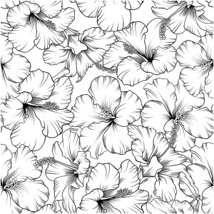 8CP69 Padrão floral para selos transparentes de cartão de scrapbooking DIY