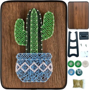 ASR03 Kit de arte de cuerdas DIY con forma de cactus para principiantes