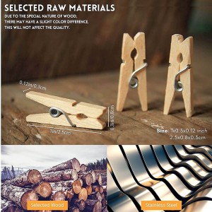 Sino xwm ntoo clothespin luam pegs ntoo clip phab ntsa hniav kos duab tog khoom siv khaub ncaws pegs