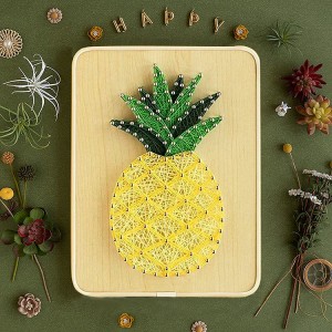 ASR02 Pineapple Shape DIY String Art Kit for beginner