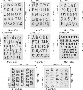 ACS220703- Letter Transparent Stamp TPR Dekorasyon Stamp Para sa DIY Drawing Scrapbooking