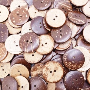 Coconut Shell Buttons for Crafts Sewing Decorations