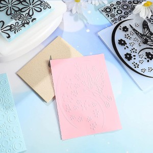 AEF220801-Custom Design Yas Embossing Folders Rau Daim Npav Ua