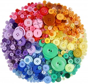 Mixed Color Assorted Sizes Round Resin Buttons for Crafts Sewing