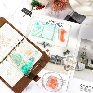 Acrylic Stamp Block Clear Stamping cuab yeej