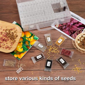 VDPSB-0004 Plastic 64 Grids small bottle Nail DIY Customize Art Diamond Tools Органайзер Калъф Bead Rhinestones Studs Decoration Storage Box