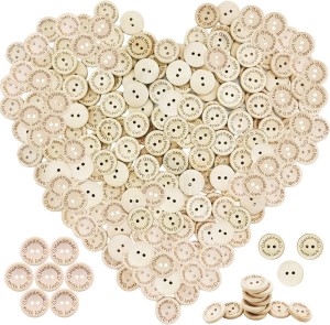2 Holes Round Craft Decor Buttons for Sewing Clothing Accessories