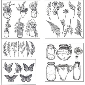 8CP75 DIY Fun Ua Scrapbooking Pob tshab Clear Stamp