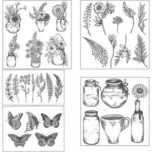 8CP75 DIY Inonakidza Kuita Scrapbooking Transparent Clear Stamp