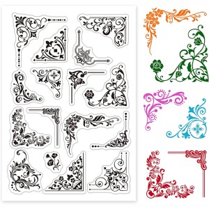 8CP65 Card Making Dekorasyon na Transparent Silicone Clear Stamps