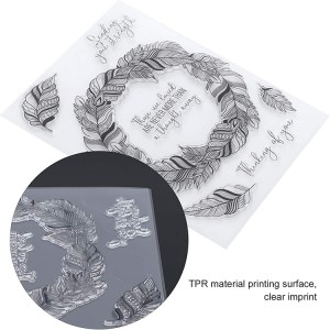 8CP70 DIY Journal Craft átlátszó gumi átlátszó bélyegző