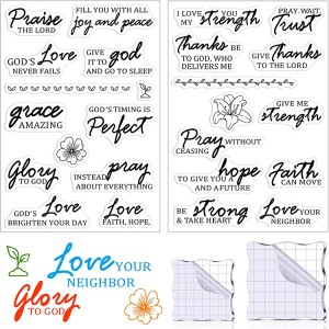 8CP71 DIY Journaling rau Daim Npav Ua Rubber Clear Stamps