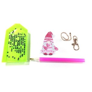 BA-804 5PCS Diamond Painting Keychain – Mga Diamond Painting Pendant Kit para sa Matanda at Bata