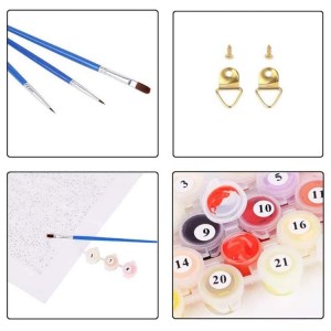 BA-009 DIY Painting los ntawm cov naj npawb rau cov neeg laus pib, Canvas Roj Painting Kit Digital Painting, Acrylic Painted Tsev Nyob Hauv Tsev Kho Kom Zoo Nkauj Painting