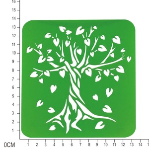 Modellu di stencil di disegnu coloratu