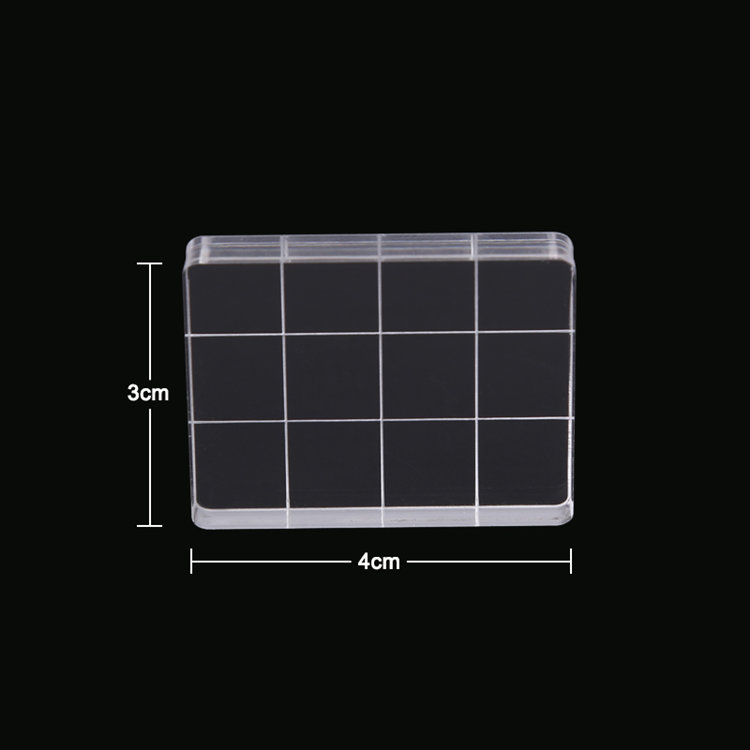 DIY मुद्रांकनको लागि अनुकूलन आकार स्पष्ट स्ट्याम्प एक्रिलिक ब्लक प्याड (3)