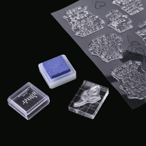 Custom size clear stamp acrylic block pad for DIY stamping