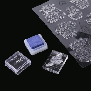 Kev cai loj meej stamp acrylic thaiv ncoo rau DIY stamping