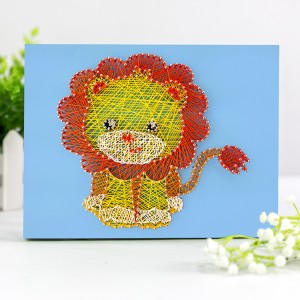 JNSR-4 Wholesale DIY lion string art kit with accessory for decoration