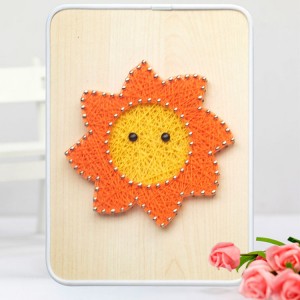 BSR01 DIY Sun Pattern String Art Kit för nybörjare