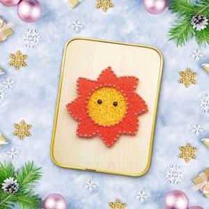 BSR01 DIY Sun Pattern String Art Kit for nybegynnere