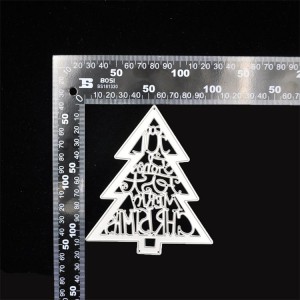 DIY christmas tree design cutting dies for scrapbooking