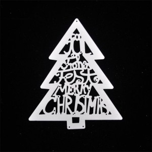 DIY christmas tree design cutting dies for scrapbooking