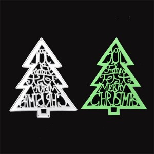 DIY christmas tree design cutting dies for scrapbooking