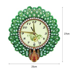 orDIY 5D newest abstract painting with diamonds wall clock