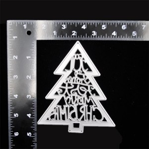 DIY christmas tree design cutting dies for scrapbooking