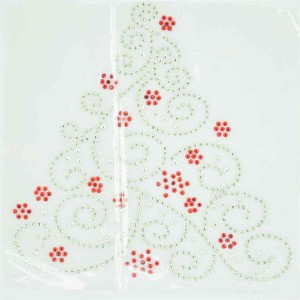 Diy christmas tree design transfer gem iron on for T-Shirt