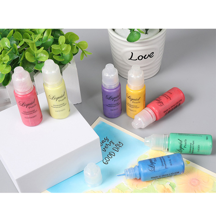 Famous Best Rubber Stamp White Ink Manufacturer –  Diy pearl liquid three-dimensional clipping hand account decorative pearl glue – JS Crafts